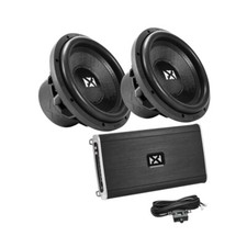 Amplificador monobloco NVX VAD27001 2700W com dois subwoofers VCW124 12" 1200W RMS comprar usado  Enviando para Brazil