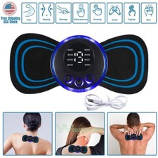 Mini Masajeador Elétrico De Espalda Y Cuello Tortas Terapêuticas Recarregáveis 8modos comprar usado  Enviando para Brazil