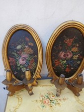 Coppia appliques legno usato  Italia