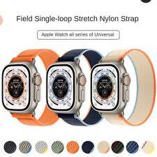 Pulseira de relógio elástica de náilon de loop único para Apple Iwatch 9/8/7/6/5 38 40 42 49 comprar usado  Enviando para Brazil
