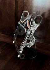 VINTAGE FEITO À MÃO PRATA ESTERLINA INCRUSTADA SANTA BARBARA SPADE SHOW BIT POR PAULINO comprar usado  Enviando para Brazil