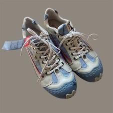 Usado, Tênis Feminino Vintage Diesel Footwear 10 F507NW Parker Azul Couro Cinza Novo com etiquetas  comprar usado  Enviando para Brazil