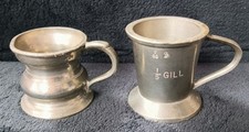 Vintage pewter gill for sale  NORTH BERWICK