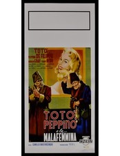 Cartel TOTO' PEPPINO Y LA MALAFEMMINA Teddy Reno De Filippo B328 comprar usado  Enviando para Brazil