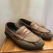 Mocassim social Oxford baixo masculino tamanho 10,5 M marrom slip on barco condução casual comprar usado  Enviando para Brazil