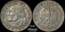 Alemanha, Terceiro Reich, 2 Marcos 1933 A, Berlim, Lutero, XF-UNC comprar usado  Enviando para Brazil