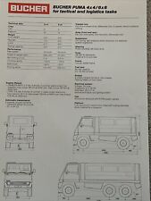 Bucher puma 4x4 for sale  KENDAL