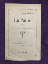 Patrie lieutenant paoletti d'occasion  Béziers