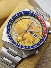 Usado, Seiko Pogue cronógrafo automático com moldura Pepsi 6139-6002 comprar usado  Enviando para Brazil