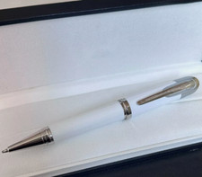 Caneta esferográfica de tinta preta série metal alta qualidade cor branca 0,7 mm sem caixa comprar usado  Enviando para Brazil