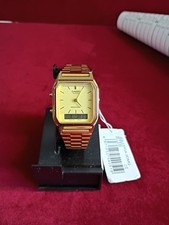 Relógio masculino Casio ouro digital analógico pulseira de aço inoxidável AQ-230GA-9D UA comprar usado  Enviando para Brazil