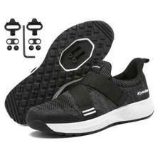 Tênis masculino de ciclismo de montanha bicicleta trava de velocidade pedal plano tênis de trekking SPD comprar usado  Enviando para Brazil