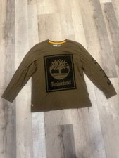 Camiseta Timberland Masculina Tamanho XL Verde 100% Algodão Logotipo Gola Redonda Manga Longa comprar usado  Enviando para Brazil