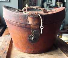 Vintage leather hat for sale  DEVIZES