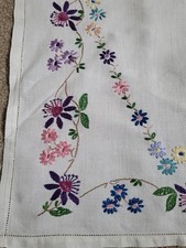 Vintage hand embroidered for sale  HUDDERSFIELD
