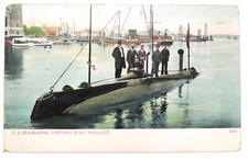 Cartão postal RARO c1905 USS Holland (SS-1) - Primeiro submarino comissionado da Marinha dos EUA comprar usado  Enviando para Brazil