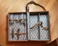 Kit de mala de viagem vintage antiga coquetel barman década de 1960 EUA bagagem comprar usado  Enviando para Brazil