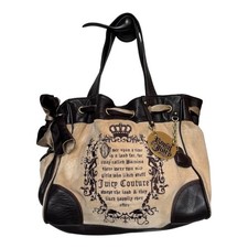 RARE Y2K Juicy Couture Once Upon a Time Daydreamer Tote Bag Fall Brown Velour comprar usado  Enviando para Brazil