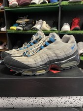 Foto Nike Air Max 95 cinza legal azul masculina tamanho 12 609048-034 RESTAURAÇÃO comprar usado  Enviando para Brazil