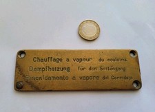 Ancienne plaque train d'occasion  Pommerit-Jaudy