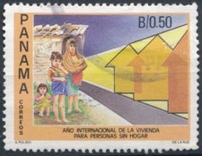 International Year of Shelter For The Homeless - Panama 1987 - F H - SG 1468 comprar usado  Enviando para Brazil