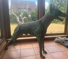 Dobermann bronzefigur skulptur gebraucht kaufen  Uelzen