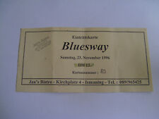 Konzertkarte bluesway ismaning gebraucht kaufen  München