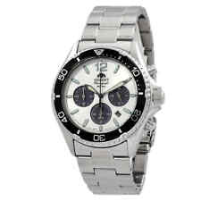 Relógio masculino Orient Sports cronógrafo movido a energia solar mostrador branco RA-TX0203S10B, usado comprar usado  Enviando para Brazil