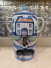 Refrigerador de bebidas M A Hadley cerâmica fazenda bebida Samovar dispensador crock 3 peças comprar usado  Enviando para Brazil