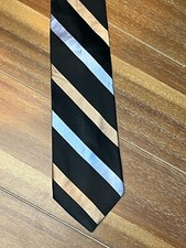 Usado, PALIO ITALY Men's Neck Tie 100% Silk  Black Blue Gold comprar usado  Enviando para Brazil