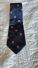 Gravata polo vintage Ralph Lauren azul marinho brasão de seda feita nos EUA comprar usado  Enviando para Brazil
