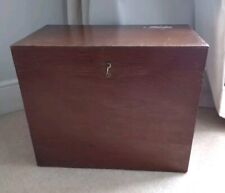 Caixa de madeira vintage tronco armazenamento lateral mesa de centro brinquedos 51x30x41cm pátina manchada, usado comprar usado  Enviando para Brazil