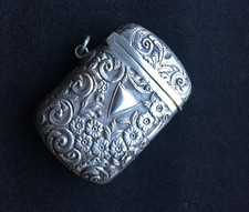 Antique silver vesta for sale  RIPLEY