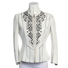 Lederjacke versace weiß gebraucht kaufen  Hamburg