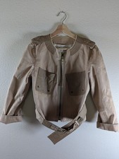 Jaqueta utilitária RARA vintage Marc Jacobs bege com cinto zíper bolsos frontais tamanho 6, usado comprar usado  Enviando para Brazil