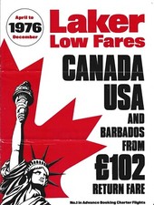 Laker airways leaflets for sale  SHEPPERTON