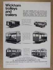 1972 Wickham Track Maintenance Gang Trolls & Trailers impressão vintage anúncio comprar usado  Enviando para Brazil