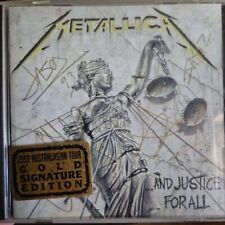 Metallica and Justice for All CD AUSTRALIAN 1993 TOUR EDIÇÃO DE ASSINATURA DOURADA  comprar usado  Enviando para Brazil