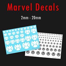 Marvel decals water for sale  NOTTINGHAM