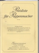 Preisliste puppenmacher 1997 gebraucht kaufen  Memmingen