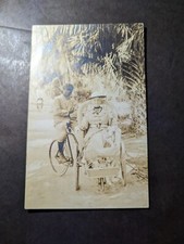 Cartão postal americano preto PPC em cadeira em bicicleta perfeito estado EUA PPC comprar usado  Enviando para Brazil