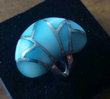 Bague argent nacre d'occasion Bague argent nacre d'occasion  Château-d'Olonne