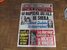 Sheila affiche paris d'occasion  Alfortville