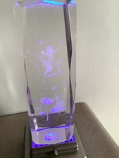 Usado, Cubo de vidro cristal 3D gravado a laser fada/flores peso papel suporte iluminado comprar usado Usado, Cubo de vidro cristal 3D gravado a laser fada/flores peso papel suporte iluminado comprar usado  Enviando para Brazil