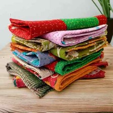 Guardanapo Kantha vintage boêmio feito à mão toalhas de cozinha decoração de mesa de jantar comprar usado  Enviando para Brazil