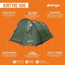 Vango kintyre 500 for sale  BISHOP'S STORTFORD