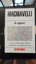 Machiavelli opere scelte usato  Milano