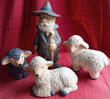 Tonfiguren schäfer schafen gebraucht kaufen  Deutschland