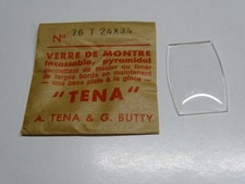 VIDRIO RÉLOJ BASE PLANA 24 X 34 MM - TONEL - PARTE SUPERIOR DOME PIRAMIDAL comprar usado  Enviando para Brazil