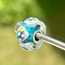 Autêntico genuíno trollbeads carvalho exclusivo contas de vidro cogumelo turquesa  comprar usado  Enviando para Brazil